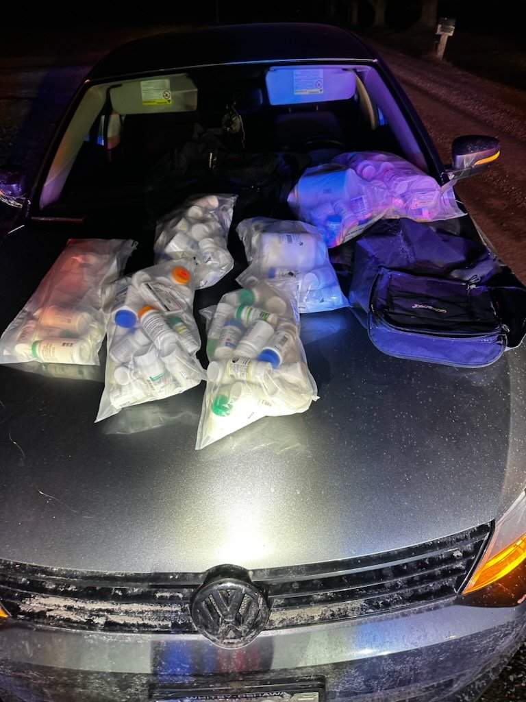 City of Kawartha Lakes OPP recovered drugs and arrested three following a break-in at a pharmacy in Woodville on March 30, 2024.