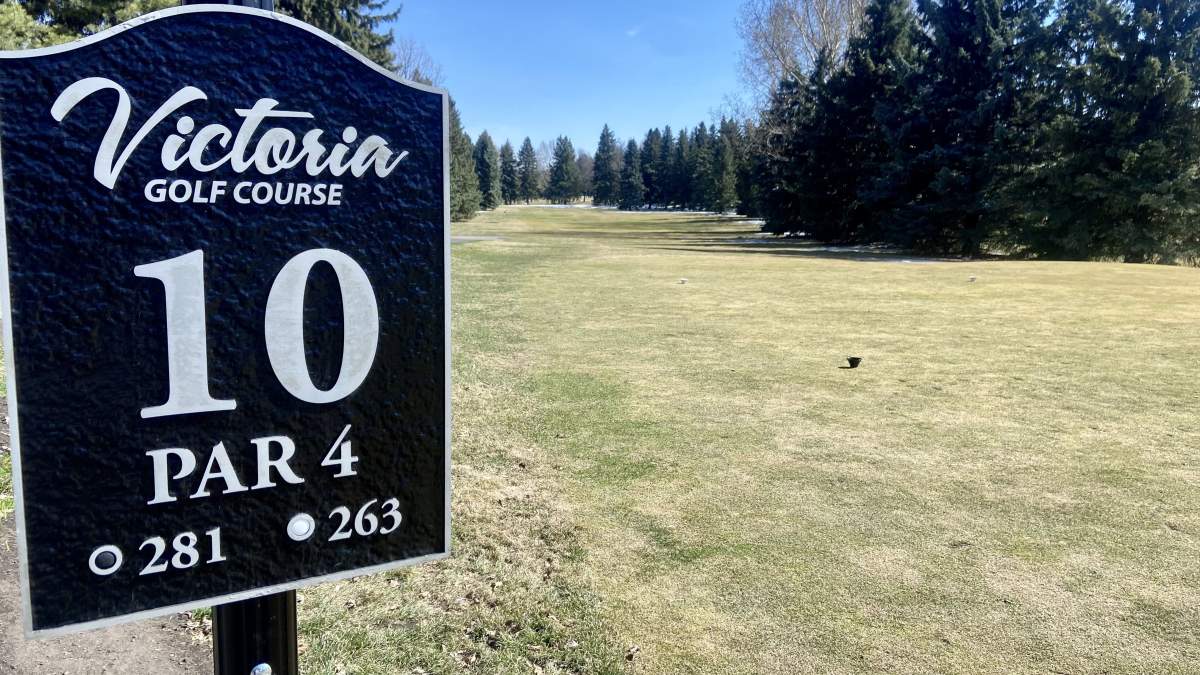 Most of the snow at Victoria Golf Course melted by the afternoon of Wednesday, April 17, 2024.