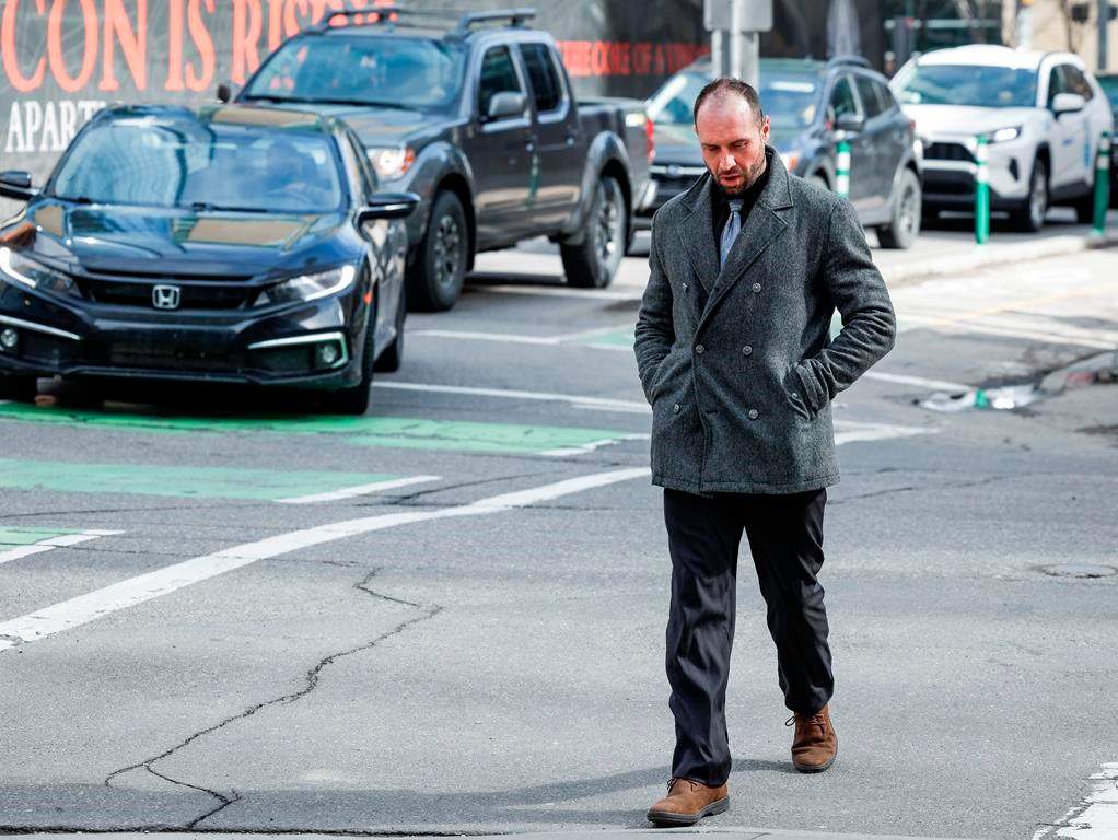 FILE: Denis Bagaric leaves court following a sentencing hearing in Calgary on Monday, May 6, 2024.
