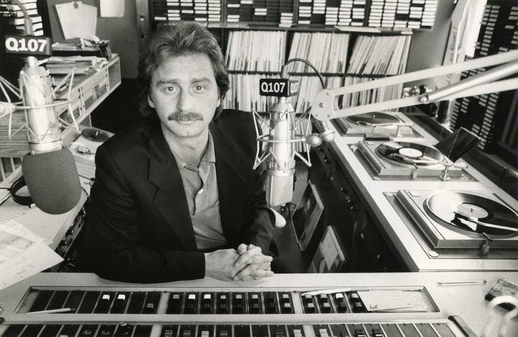 Radio broadcaster Bob Mackowycz Sr., whose visionary programming injected a certain artistic flair into Toronto's cultural scene, has died. Mackowycz Sr. is seen in a Q107 radio studio in a May 26, 1986, family handout photo.