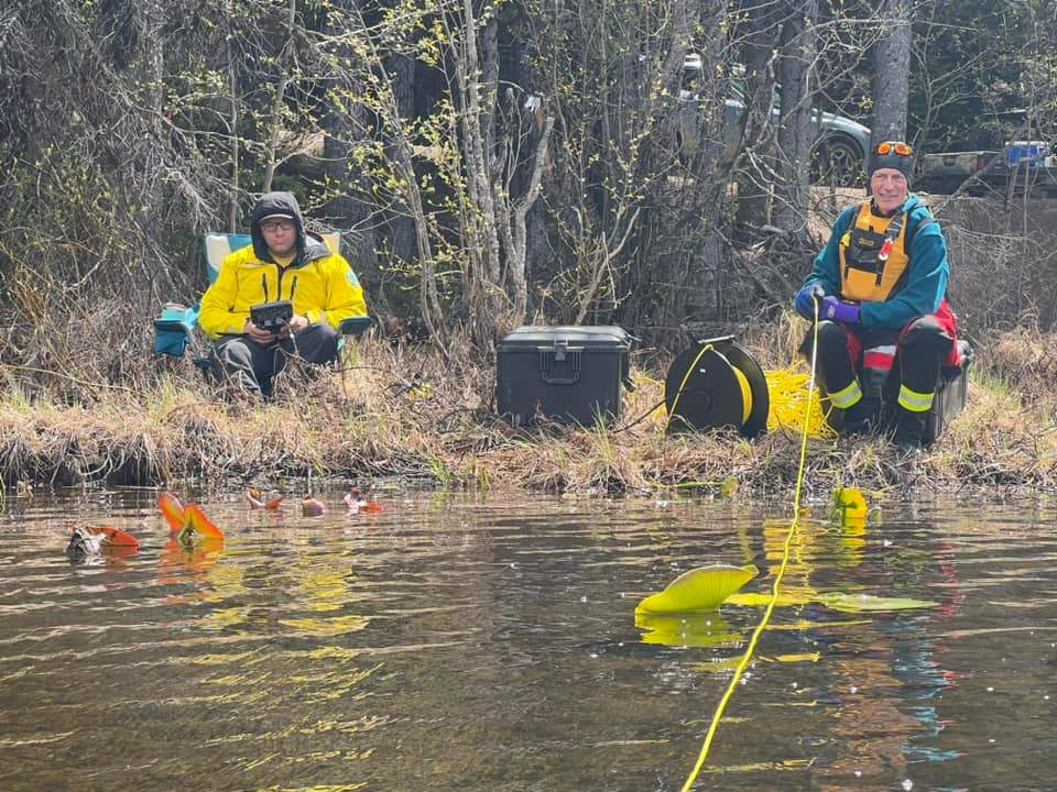 Thursday’s search for missing Kelowna senior Allan Francescutti included searching Loon Lake.