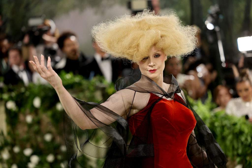 Gwendoline Christie attends The 2024 Met Gala Celebrating "Sleeping Beauties: Reawakening Fashion" at The Metropolitan Museum of Art on May 06, 2024 in New York City.