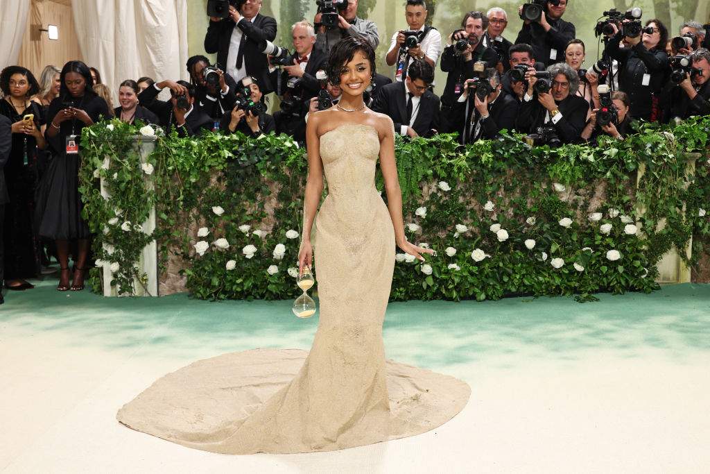 Tyla attends The 2024 Met Gala Celebrating "Sleeping Beauties: Reawakening Fashion" at The Metropolitan Museum of Art on May 06, 2024 in New York City.
