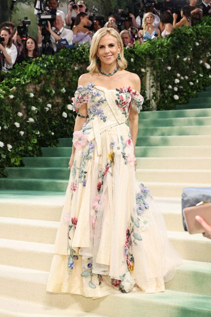 Tory Burch attends The 2024 Met Gala Celebrating "Sleeping Beauties: Reawakening Fashion" at The Metropolitan Museum of Art on May 06, 2024 in New York City.