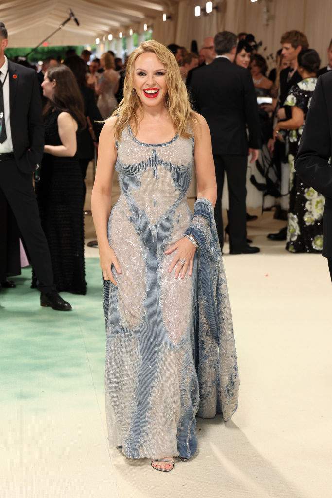 Kylie Minogue attends The 2024 Met Gala Celebrating "Sleeping Beauties: Reawakening Fashion" at The Metropolitan Museum of Art on May 06, 2024 in New York City.