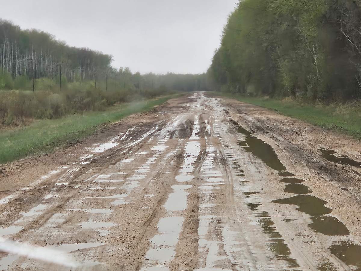 Highway 123 is the only road in or out of the Cumberland House community.