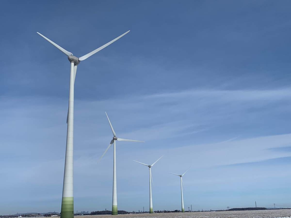 File photo. Police are investigating after thieves stole copper wire from wind turbines north of Hayter, Alta.