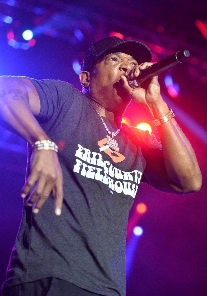 Ja Rule performs on the main stage at CelebrateErie in downtown Erie, Pennsylvania, on Aug. 20, 2022.