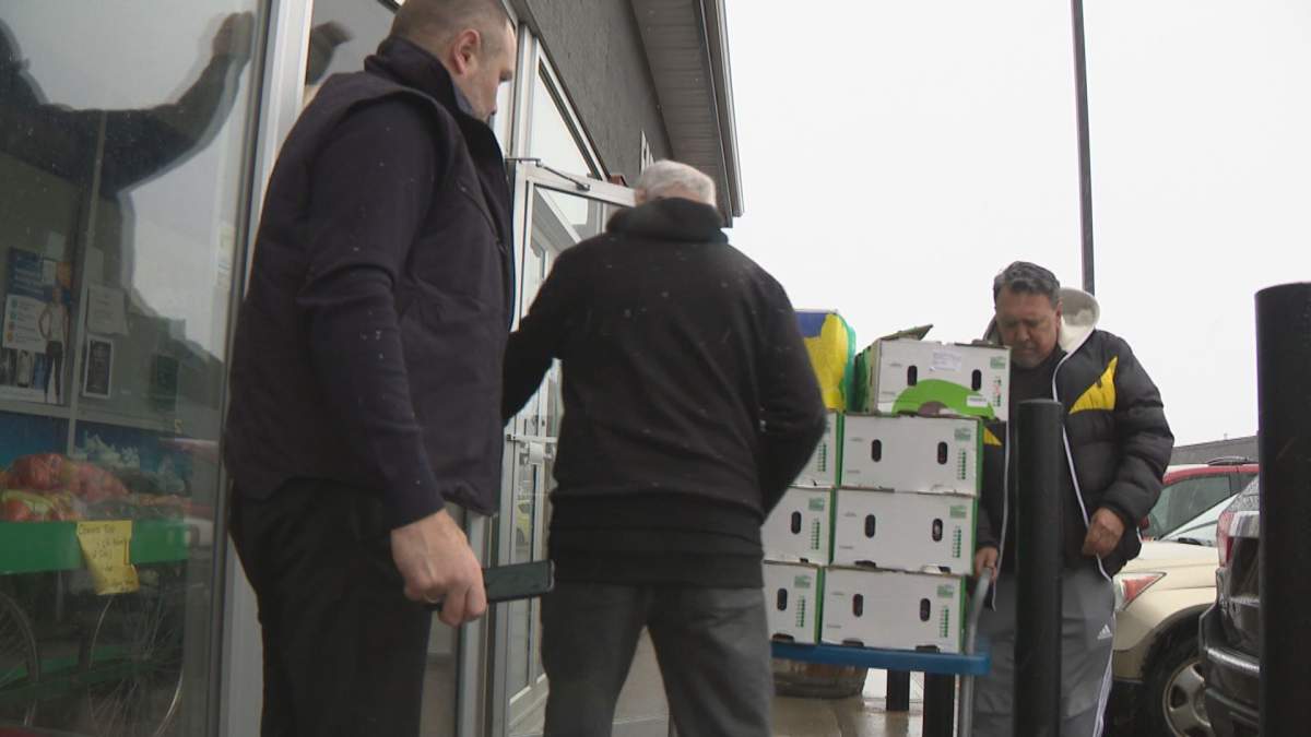 The Saravias prefer to shop locally.
