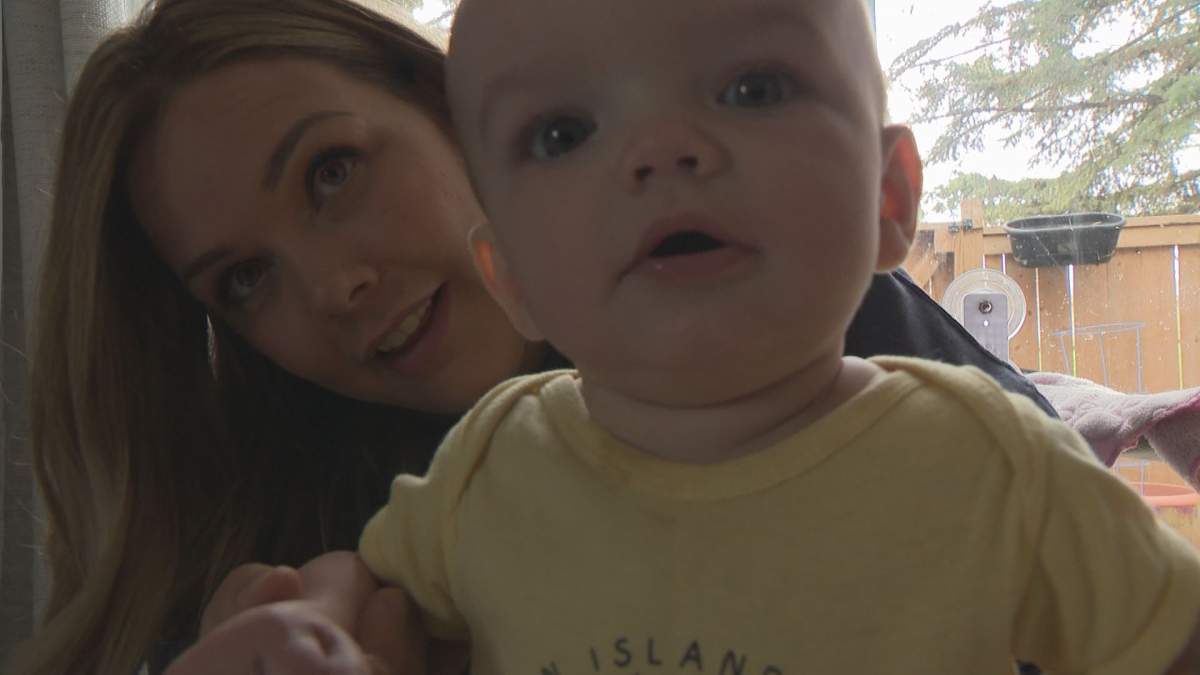 Cori Alfreds and baby