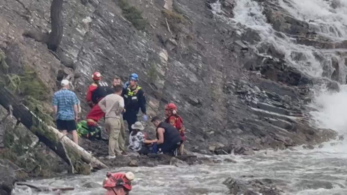 Rescue crews tending to Jaron