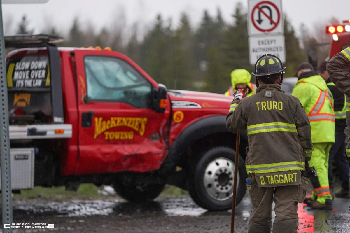 Road safety is top of mind after a tow truck was struck in Truro, N.S. while responding to a call on the highway.