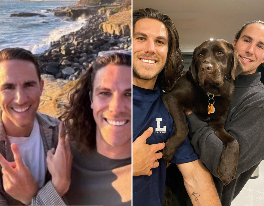 Brothers Callum and Jake Robinson in social media posts. The Australian Robinson brothers went missing with their American friend Jack Carter Rhoad (not pictured) in Mexico while on a surfing trip.