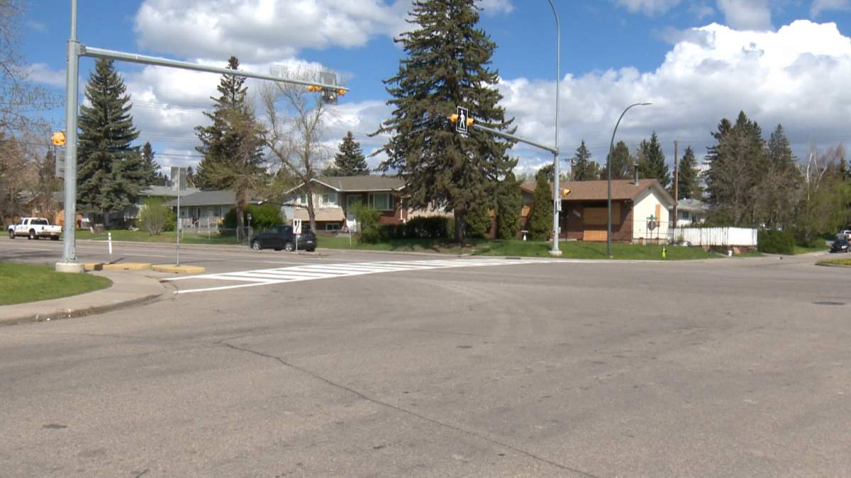 Calgary Police are asking for the public's help locating the driver of a vehicle believed to be connected to a crash at Memorial Drive and 47 Street S.E. that killed a pedestrian on May 18, 2024.