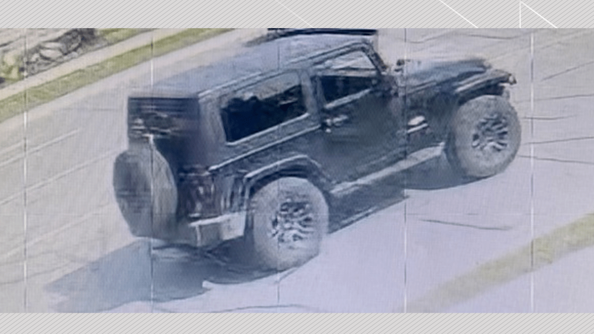 Police in Peterborough, Ont., are looking for this Jeep which reportedly fled a collision on May 15, 2024.