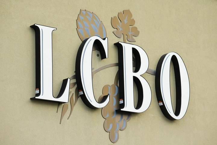 A free promotional tumbler handed out with Nütrl alcohol beverages sold at LCBO stores in April and May is being recalled by its manufacturer over safety concerns. LCBO signage is pictured in Ottawa, Tuesday, Sept. 13, 2022. 