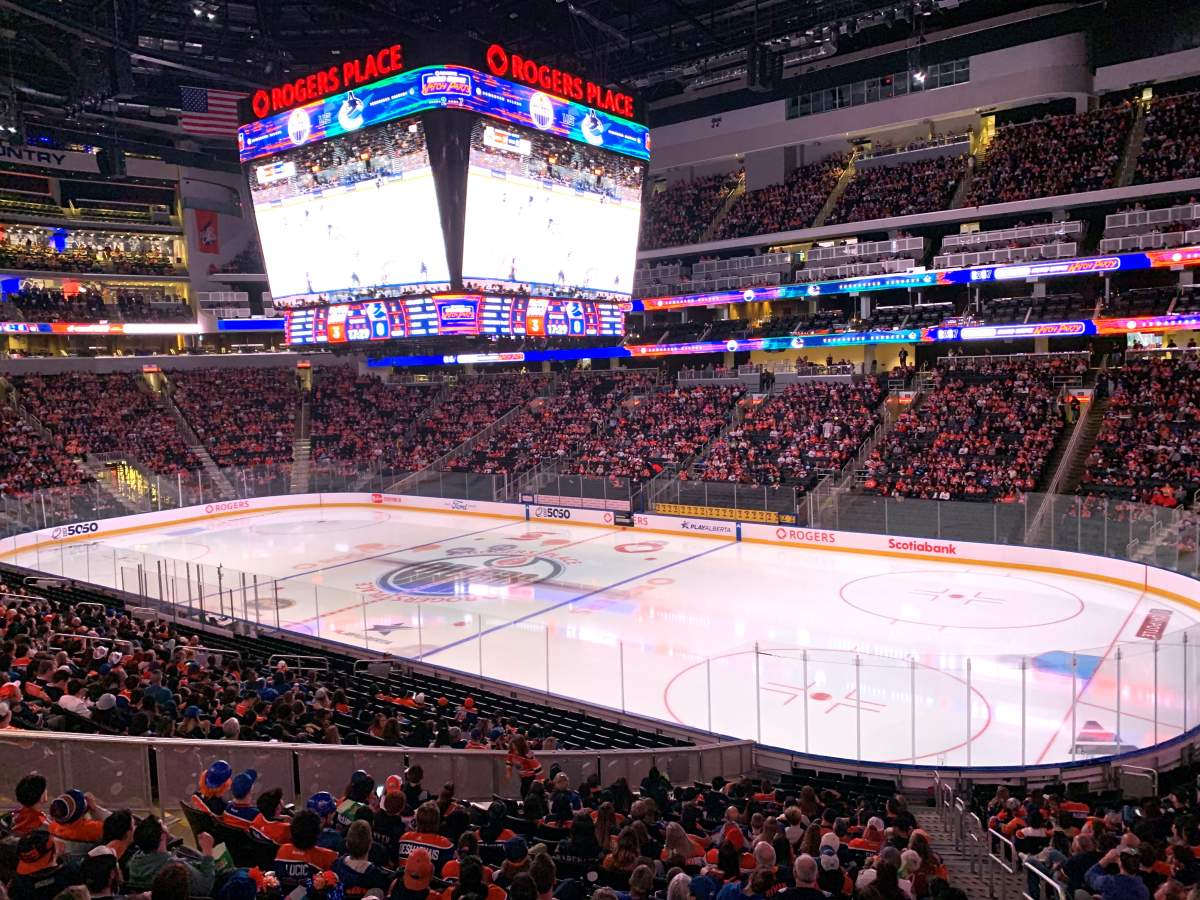 An Edmonton Oilers watch party inside Rogers Place Monday, May 20, 2024.