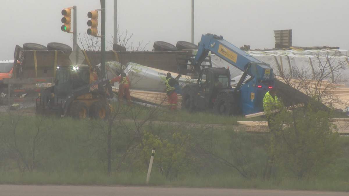 A single-vehicle collision has caused some traffic restrictions along Avenue C North Wednesday.