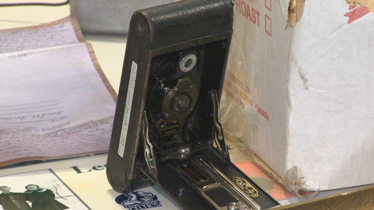 Van Roon still has the camera he took photos with during the Second World War, a rare thing for a soldier to do.