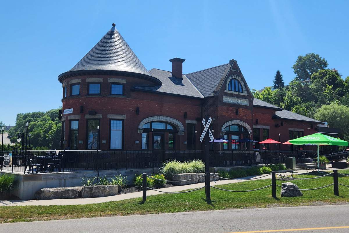 The Beach Street Station sits across from the Main Beach in Goderich, Ont.