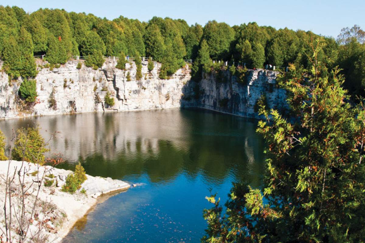The Elora Quarry Conservation Area has proven to be a popular spot for filmmakers and swimmers alike.