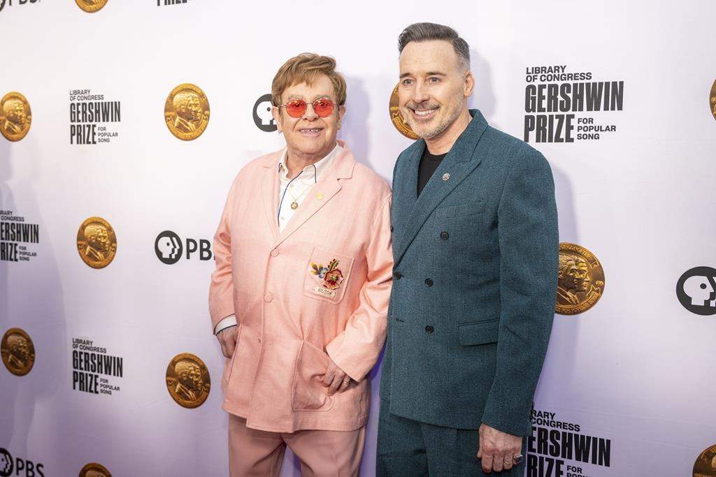 A documentary about Elton John and an Amy Adams-led horror comedy about a stay-at-home mom will premiere at the Toronto International Film Festival in September. John and David Furnish arrive in the red carpet for the 2024 Library of Congress Gershwin Prize for Popular Song at a DAR Constitution Hall honouring Elton John and Bernie Taupin, Wednesday, March 20, 2024, in Washington. 