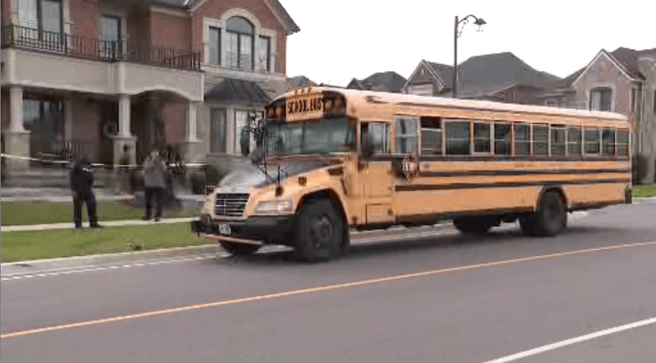 Police investigating after a six-year-old boy was struck and killed by a school bus on June 19, 2024.