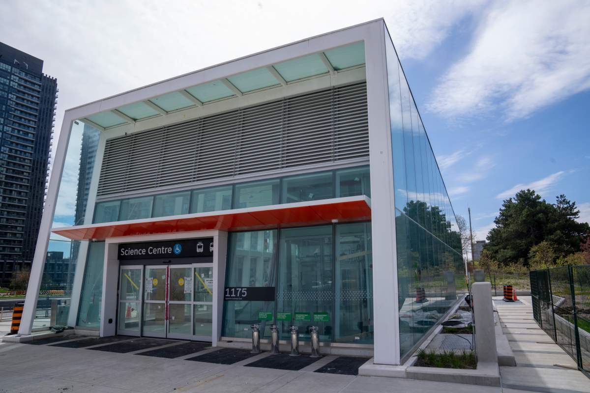 Science Centre Station on the Eglinton Crosstown LRT is shown in Toronto on Friday, May 5, 2023.  THE CANADIAN PRESS/Frank Gunn