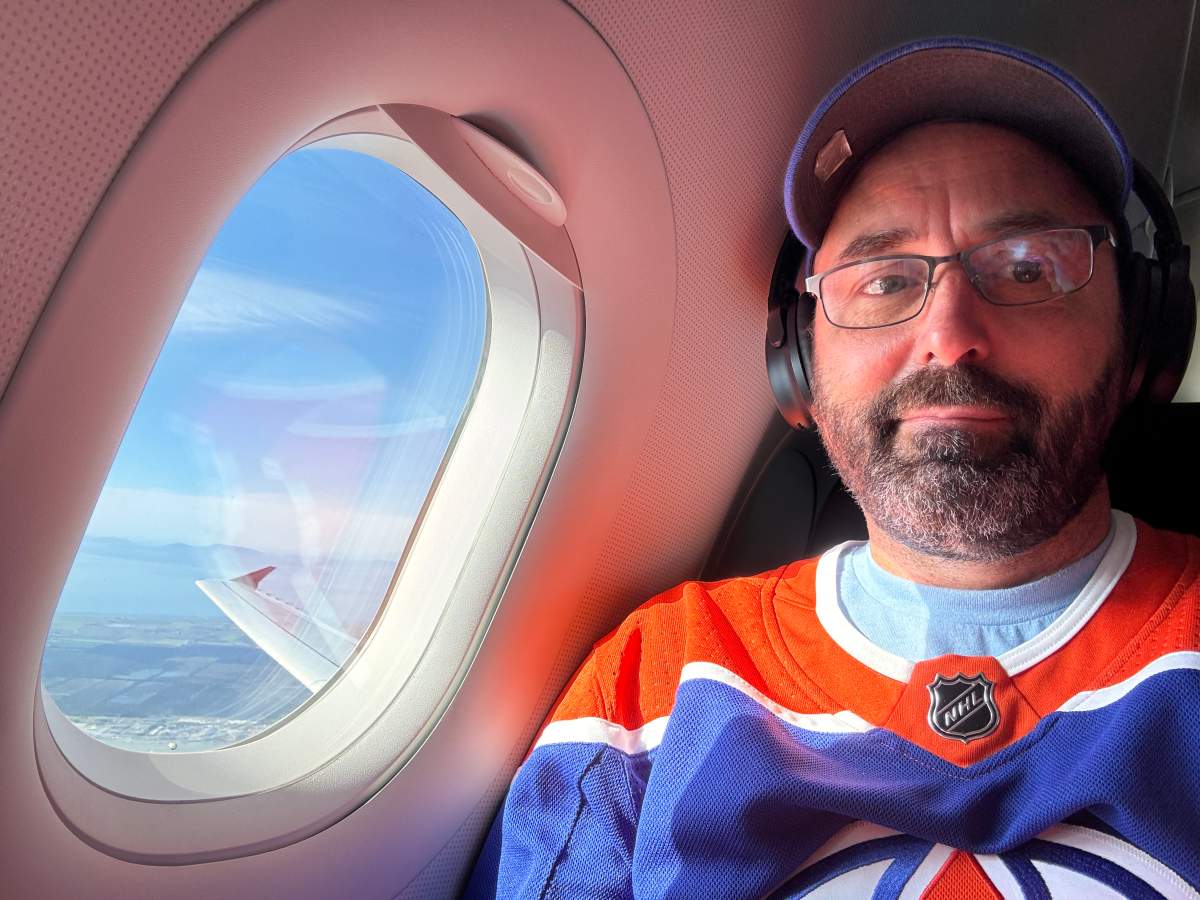 Richard Fairhead flew from Australia to Edmonton for Games 3 and 4 of the Stanley Cup final.