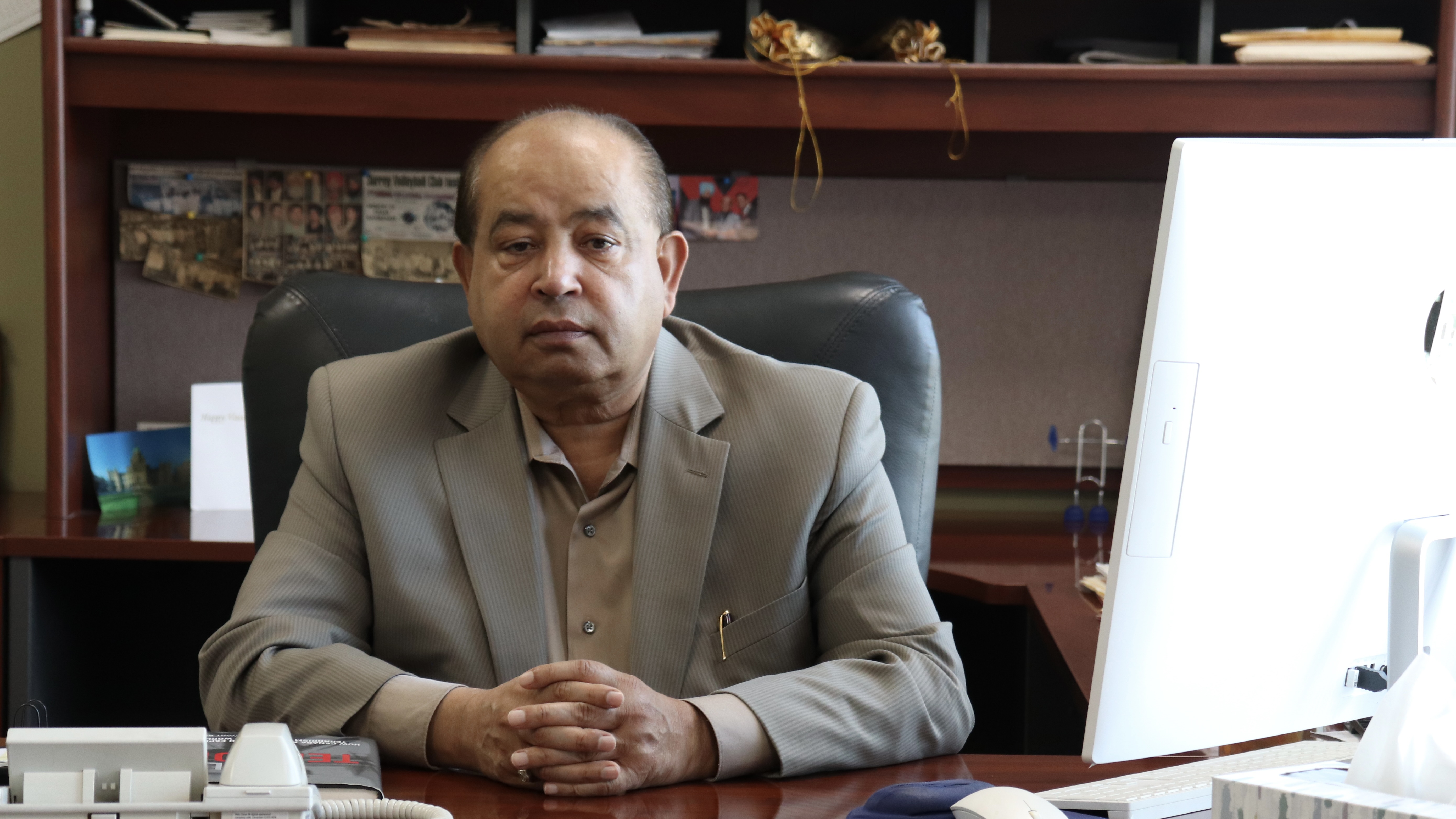 Maninder Gill, president of Friends of Canada and India Foundation, at his office in Surrey, B.C., June 6, 2024.