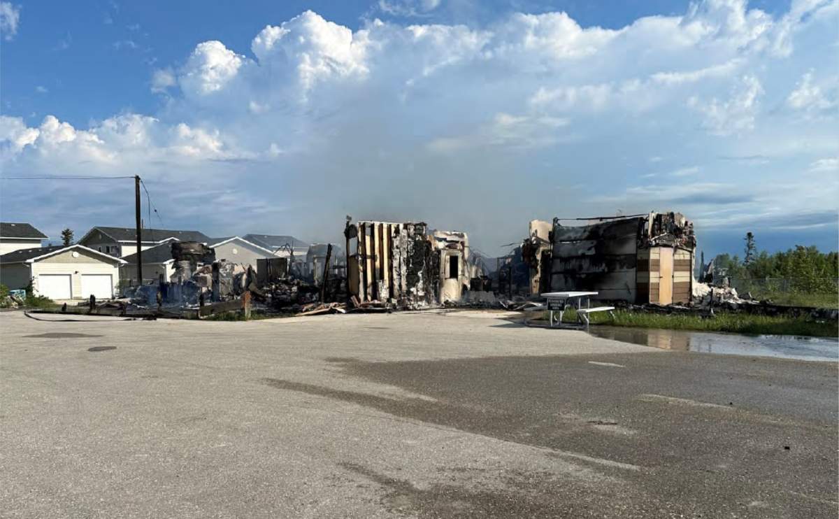 One woman is behind bars, and no one was hurt, after a nursing station in Chemawawin, Man was set on fire.