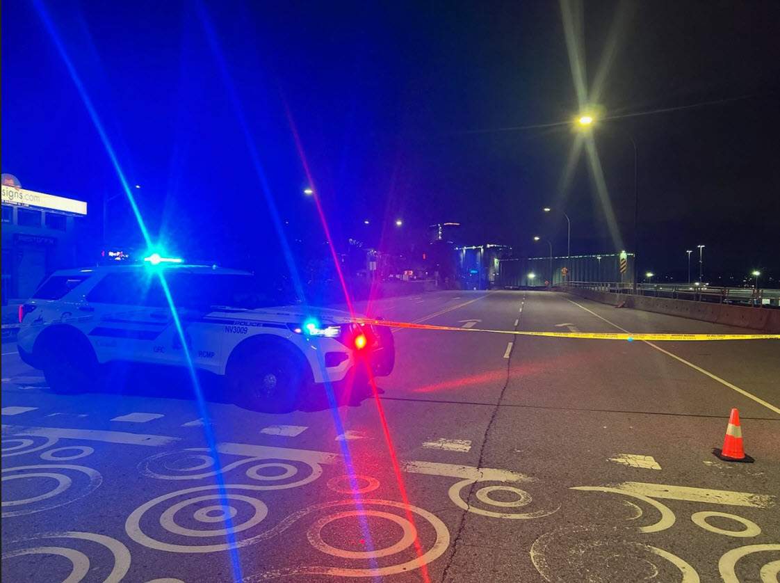 A motorcyclist died in a crash in North Vancouver, early Sunday morning.