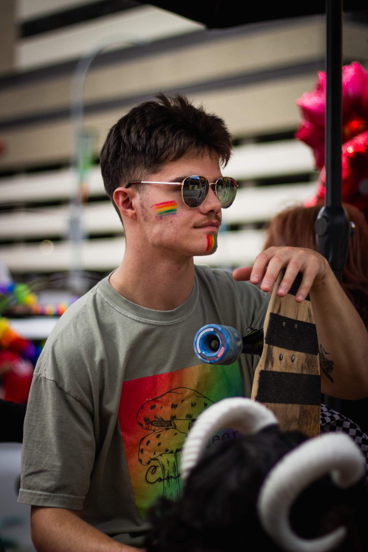 One pride parade participant.