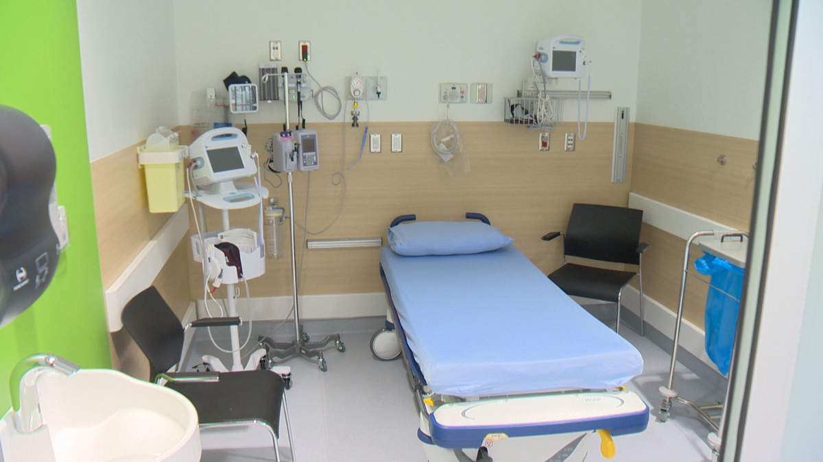 One of the rooms in the new urgent care centre.