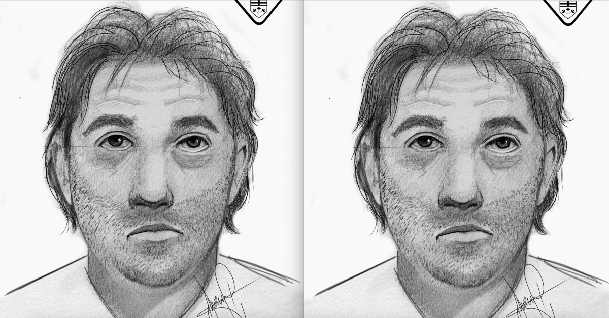 Police sketch of suspect wanted in connection to a sexual assault that occurred in July 2015 in the town of Huntsville.