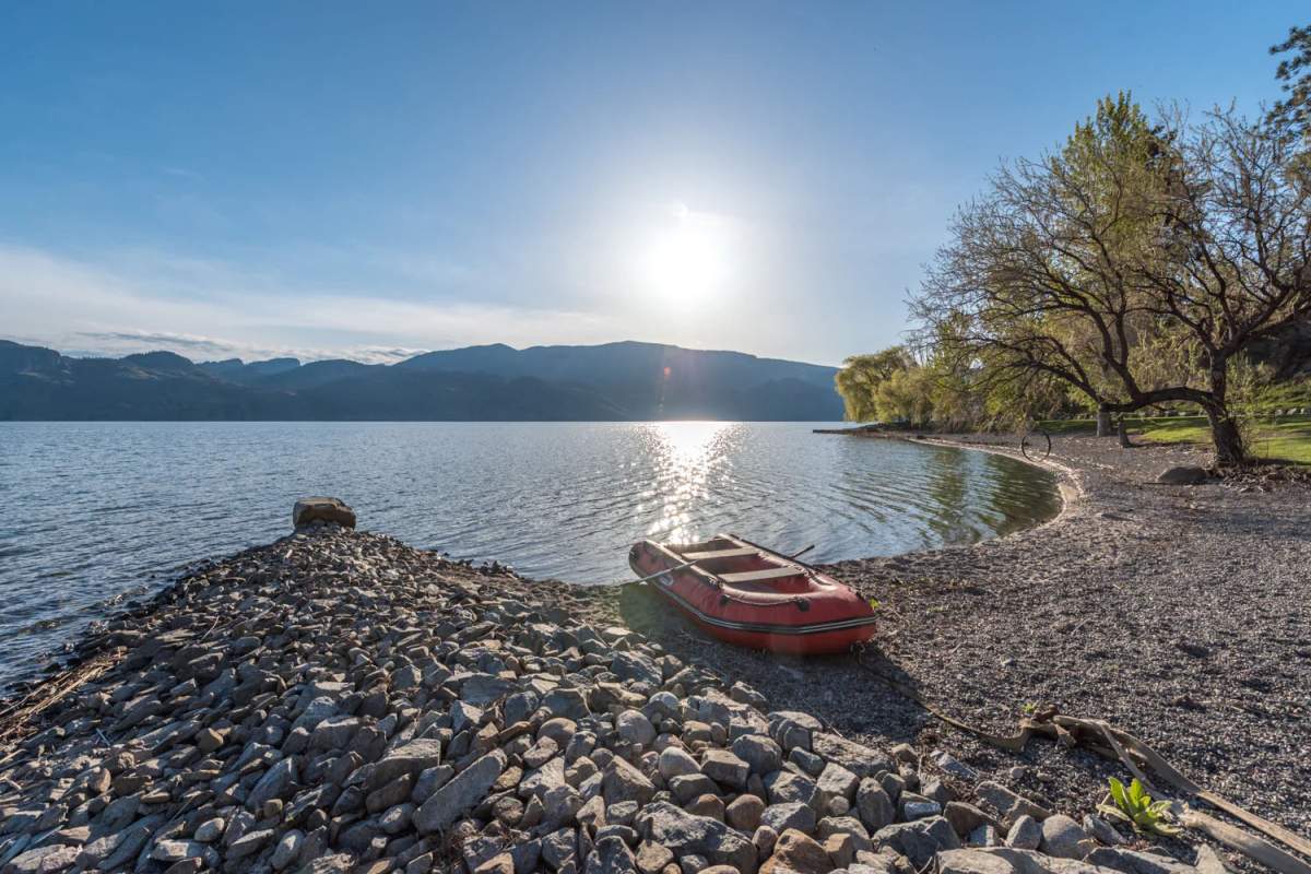 A photo showing part of the 28-acre property near Summerland, B.C.
