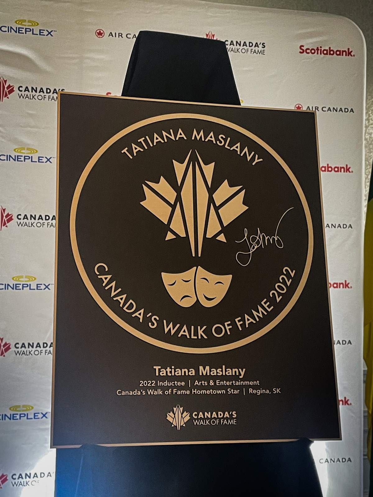 The Regina-born actress was inducted into Canada’s Walk of Fame in 2022, but the celebration took place Wednesday.