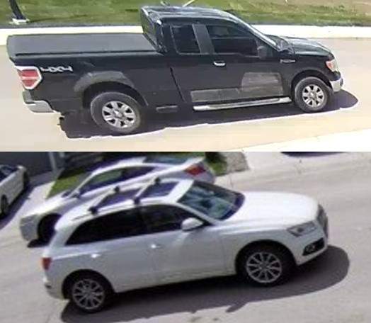 Airdrie RCMP are searching two vehicles believed involved a shooting that took place in Windsong.