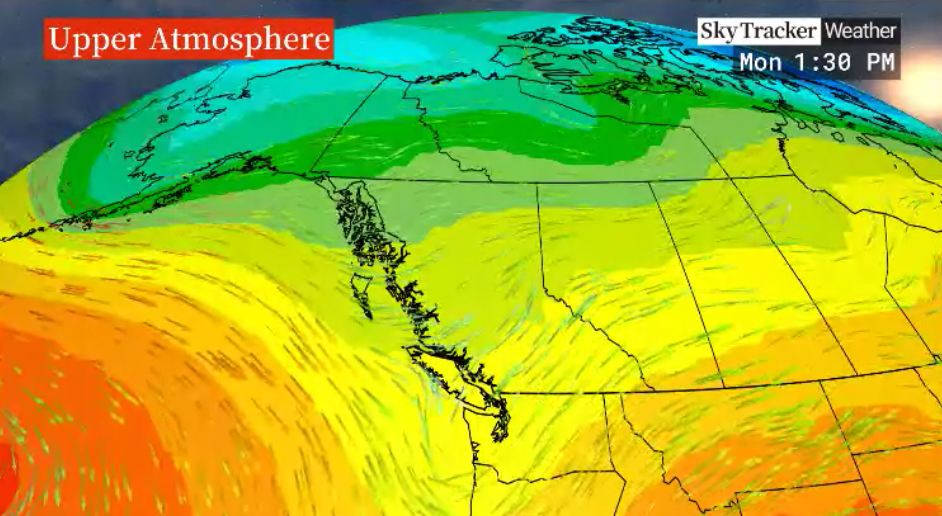 An upper trough draws in some cooler temperatures early next week.