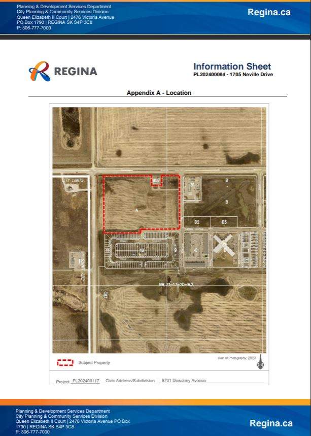 The proposed store would be located at 8701 Dewdney Ave.
