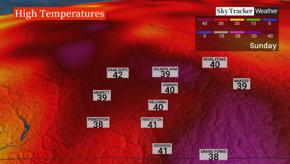 Daytime highs soar back into the 40s this weekend.