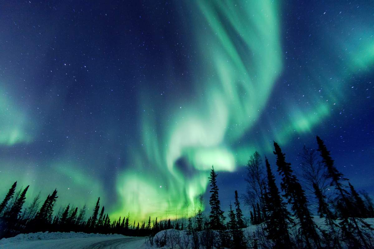 File photo of aurora borealis close to Yellowknife in the Northwest Territories in Canada.