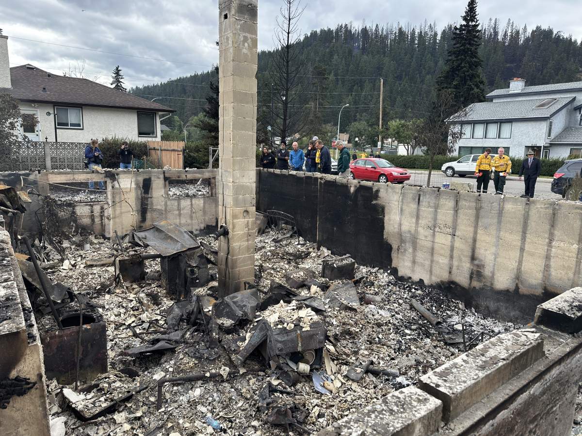 Wildfire damage in Jasper, Alta. on Friday, July 26, 2024.