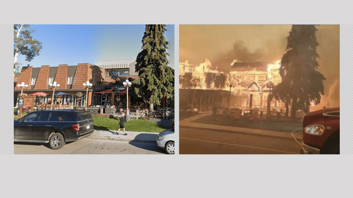 The Maligne Lodge, a hotel at the southwest end of Jasper, was destroyed. The hotel’s ownership confirmed the loss late Wednesday night.