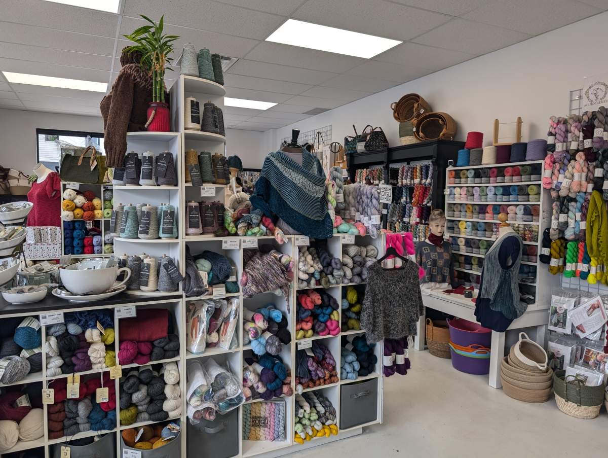 Inside Shall We Knit? in Kingsville, Ont.