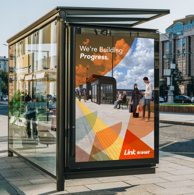 A proposed ad for the new Link system, what would formerly be known as the BRT system.