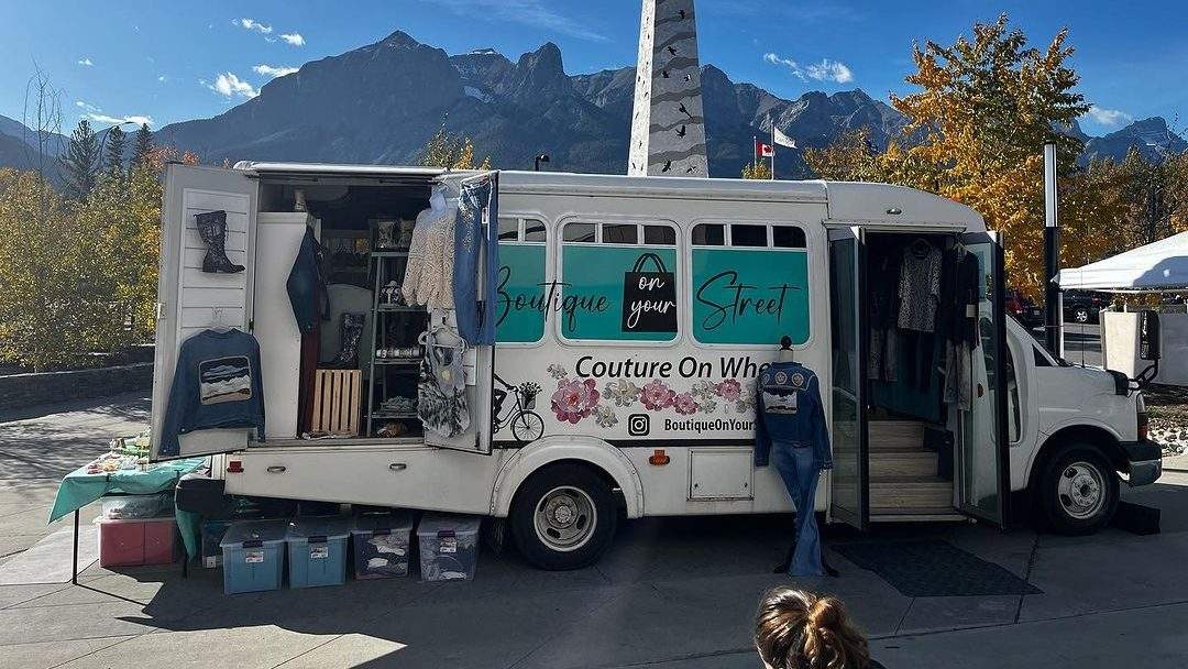 Boutique On Your Street is one of many first retail operations in the Edmonton area to come up with a unique way to sell products: selling clothes from a bus.