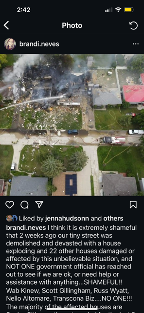 A social media post calling out local officials