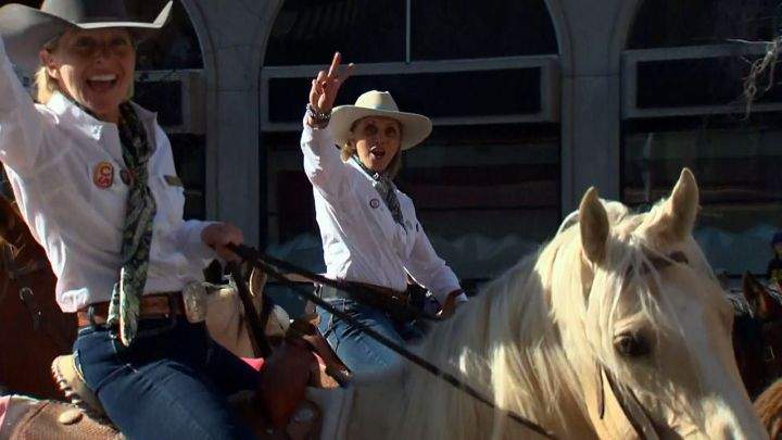 Mayor Jyoti Gondek seen at the 2024 Calgary Stampede Parade on July 5, 2024.