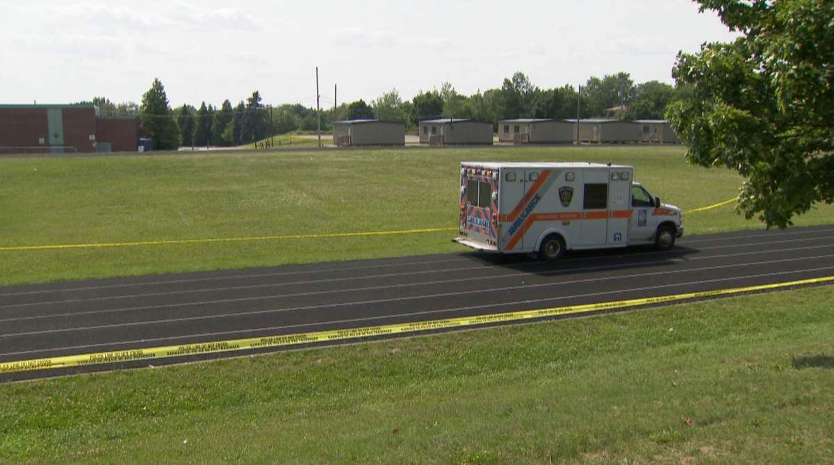 DRPS confirm this ambulance was used to transport the male victim to a location where an air ambulance had landed.